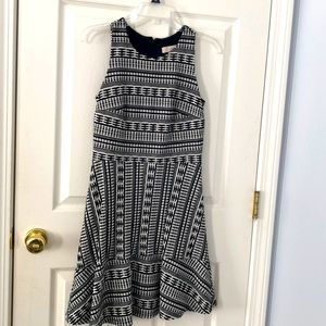 LOFT black and white tank top dress EUC
